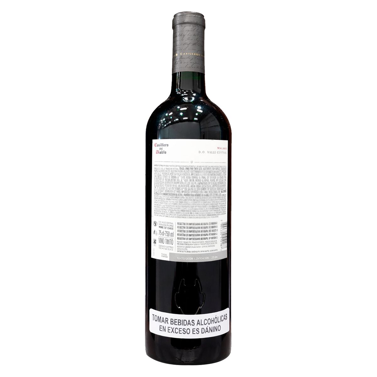 CASILLERO DEL DIABLO - Vino Tinto Casillero del Diablo Malbec Botella 750 mL
