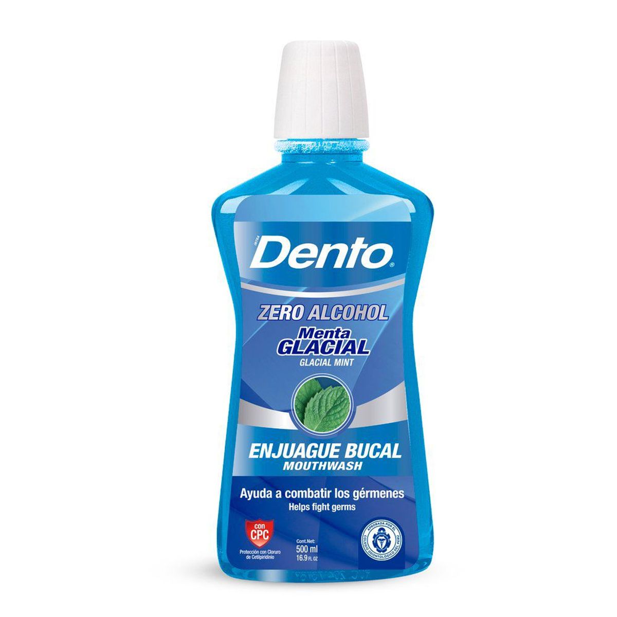 DENTO - Enjuague Bucal Dento Menta Glacial Botella 500 mL
