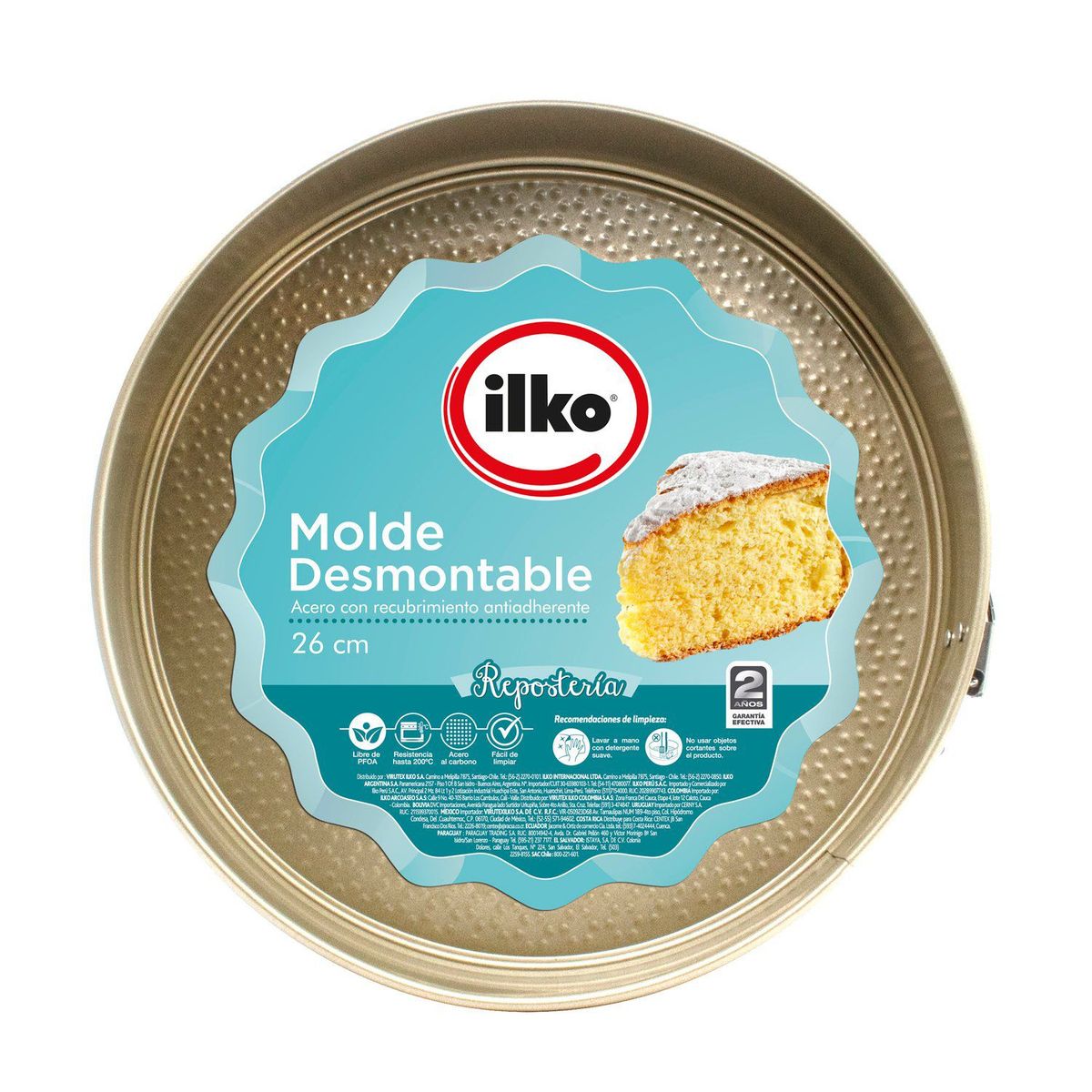 ILKO - Molde Redondo Gold 26cm Ilko