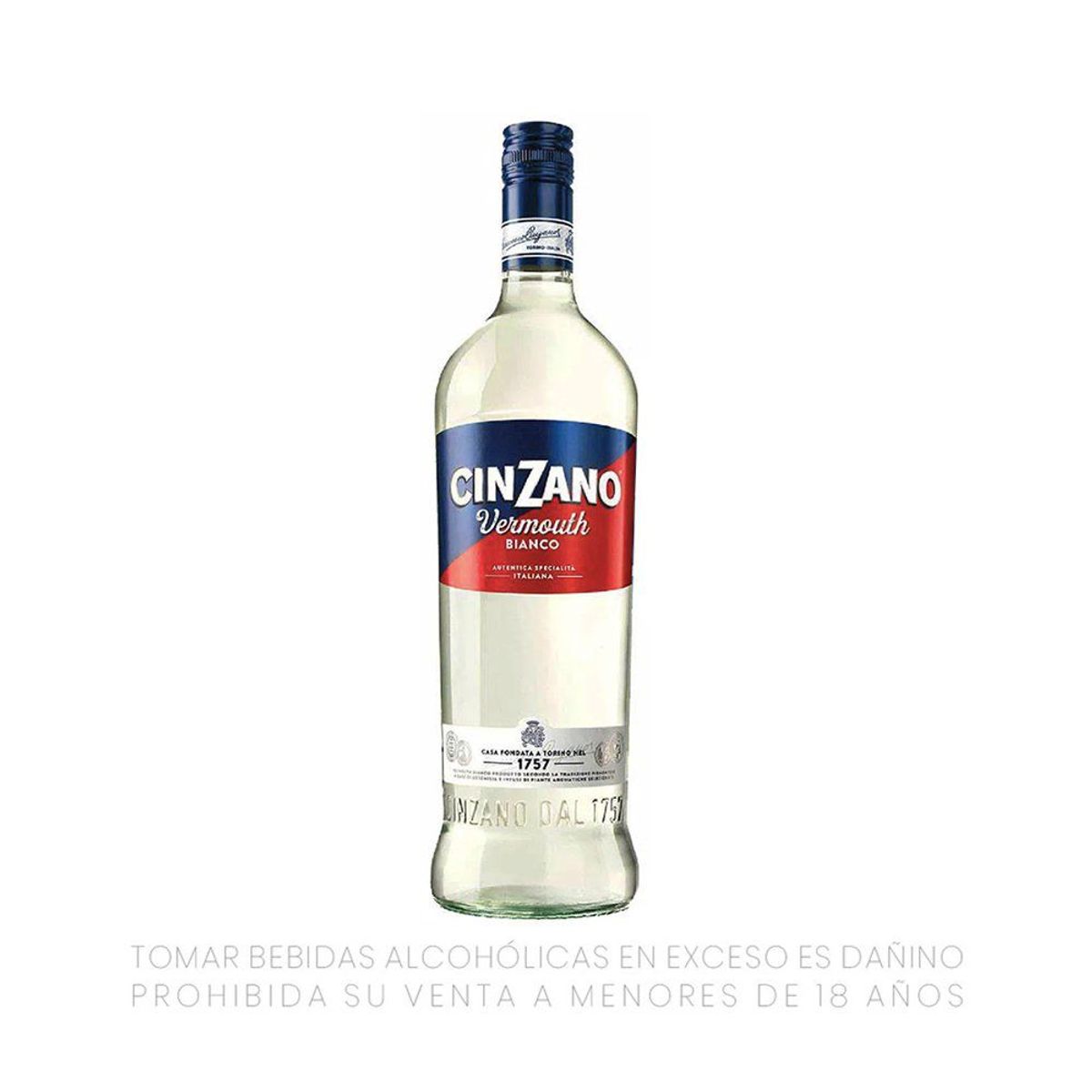 CINZANO - Vino Vermouth Cinzano Blanco Botella 750 mL