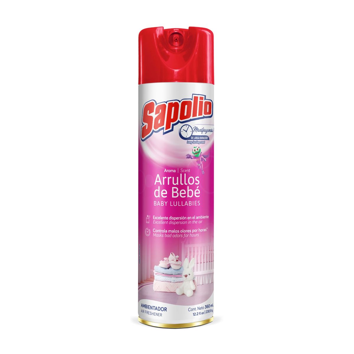 SAPOLIO - Ambientador en Spray Sapolio Arullos de Bebé Envase 360 mL