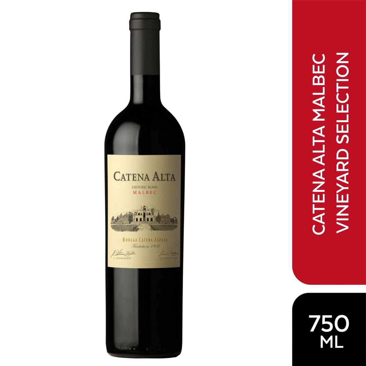 CATENA ZAPATA - Vino Tinto Catena Zapata Alta Malbec Botella 750 mL