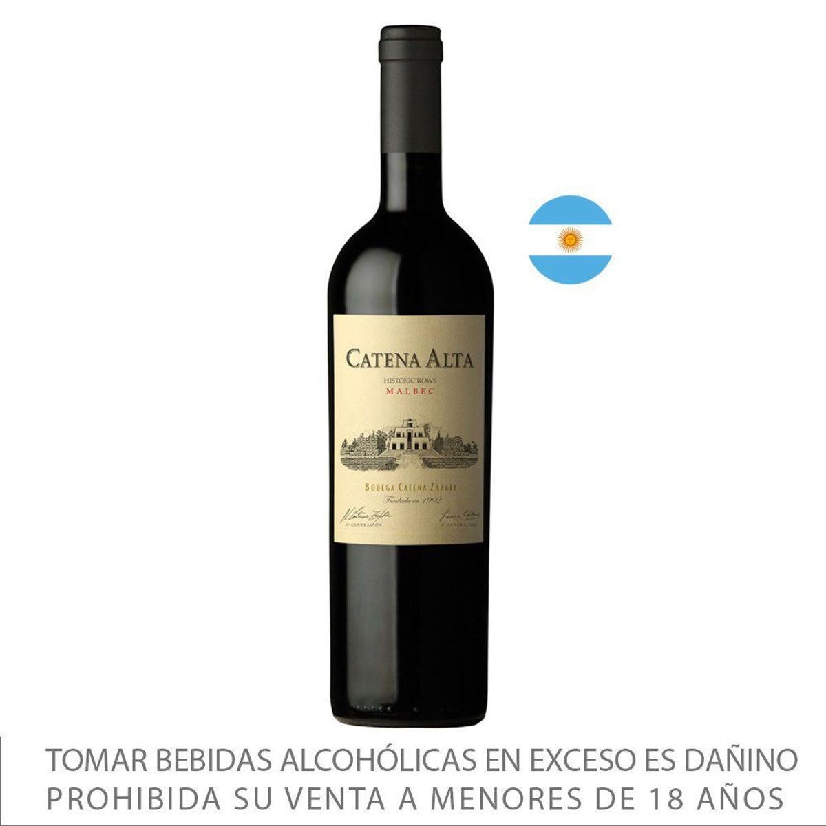 CATENA ZAPATA - Vino Tinto Catena Zapata Alta Malbec Botella 750 mL