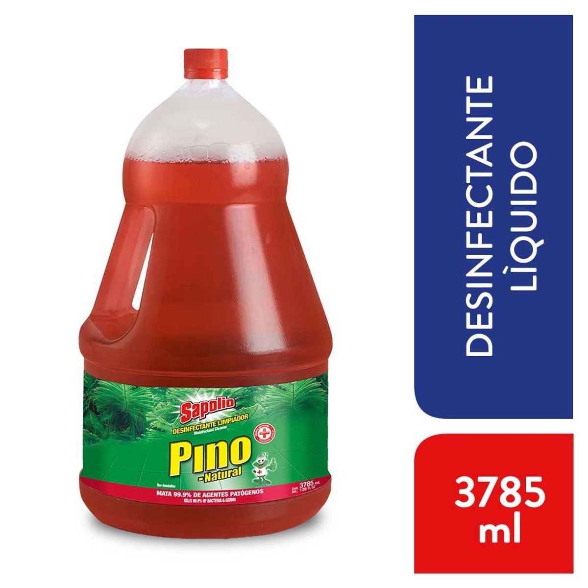 SAPOLIO - Desinfectante Líquido Aroma Pino Sapolio 3785 mL
