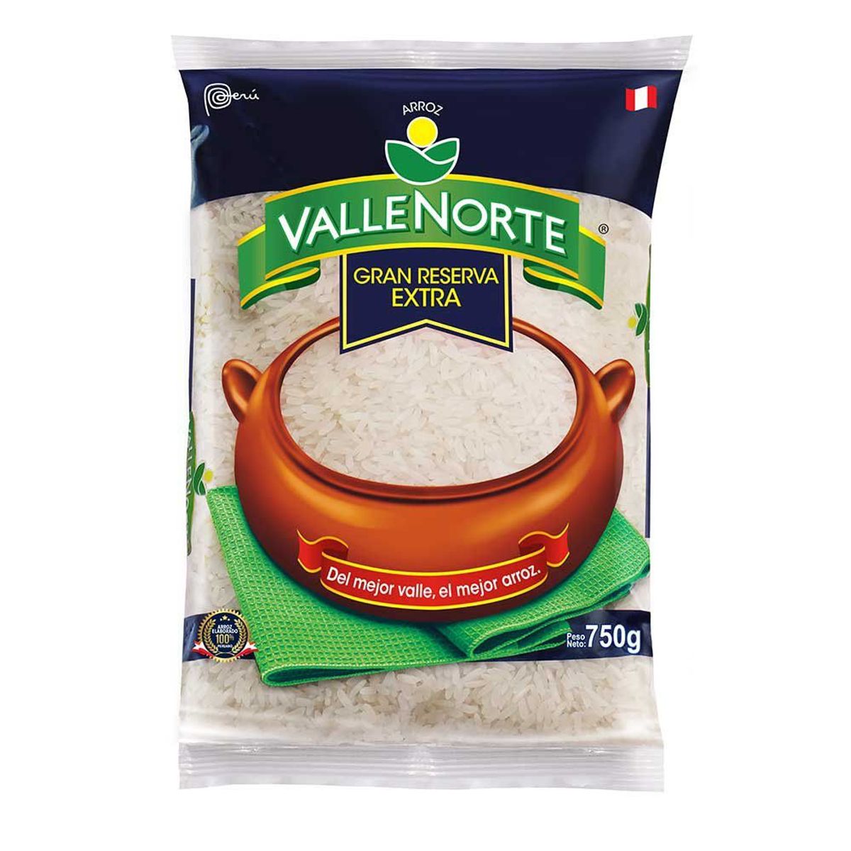 VALLENORTE - Arroz Extra Valle Norte Bolsa 750 g