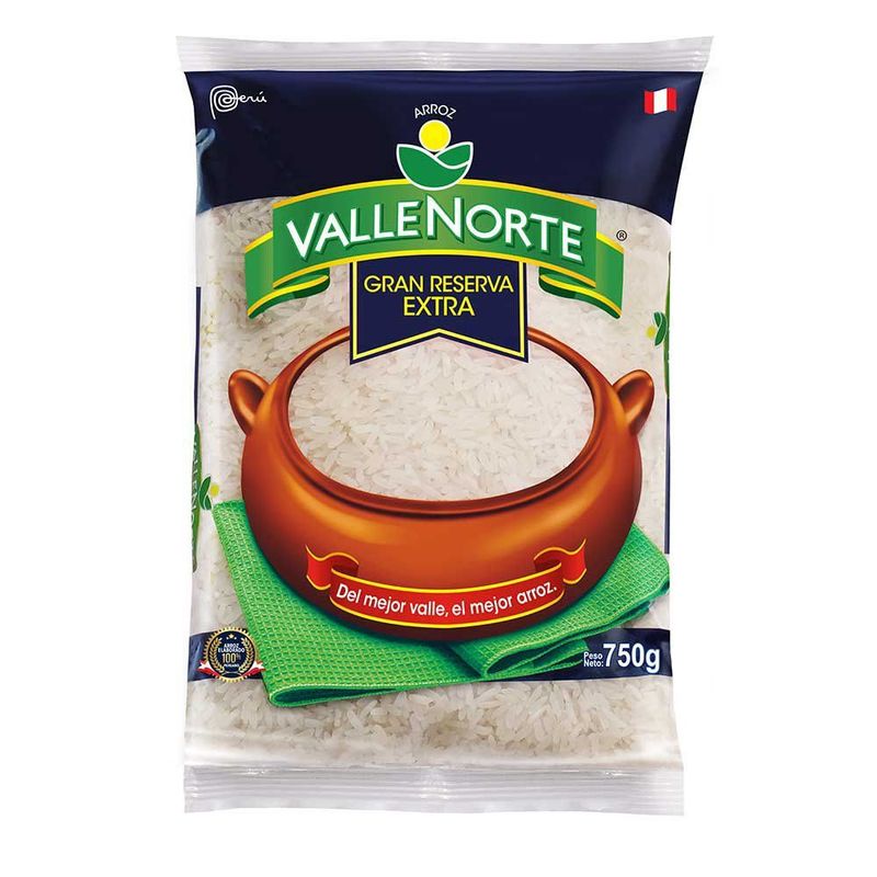 VALLENORTE - Arroz Extra Valle Norte Bolsa 750 g