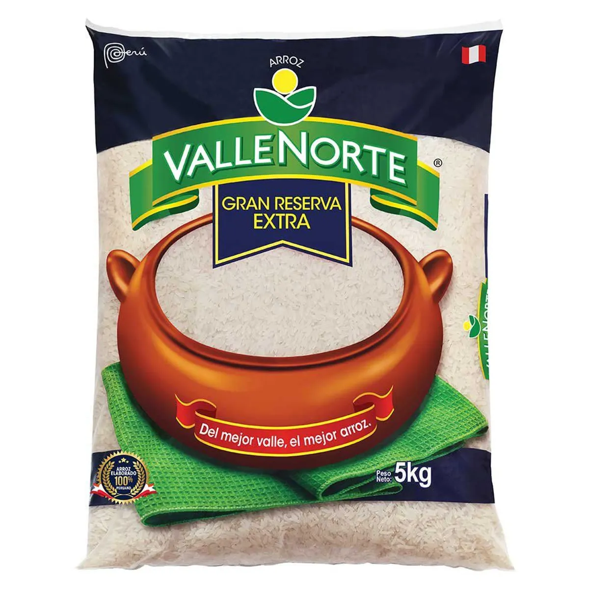 VALLENORTE - Arroz Extra Valle Norte Bolsa 5 Kg