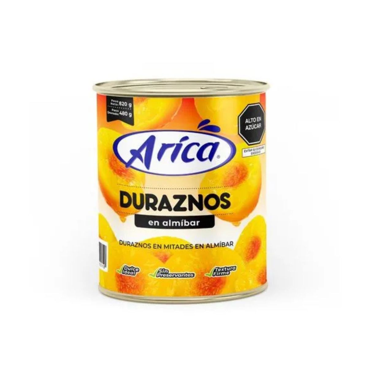 ARICA - Duraznos en Almíbar Arica Lata 820 g