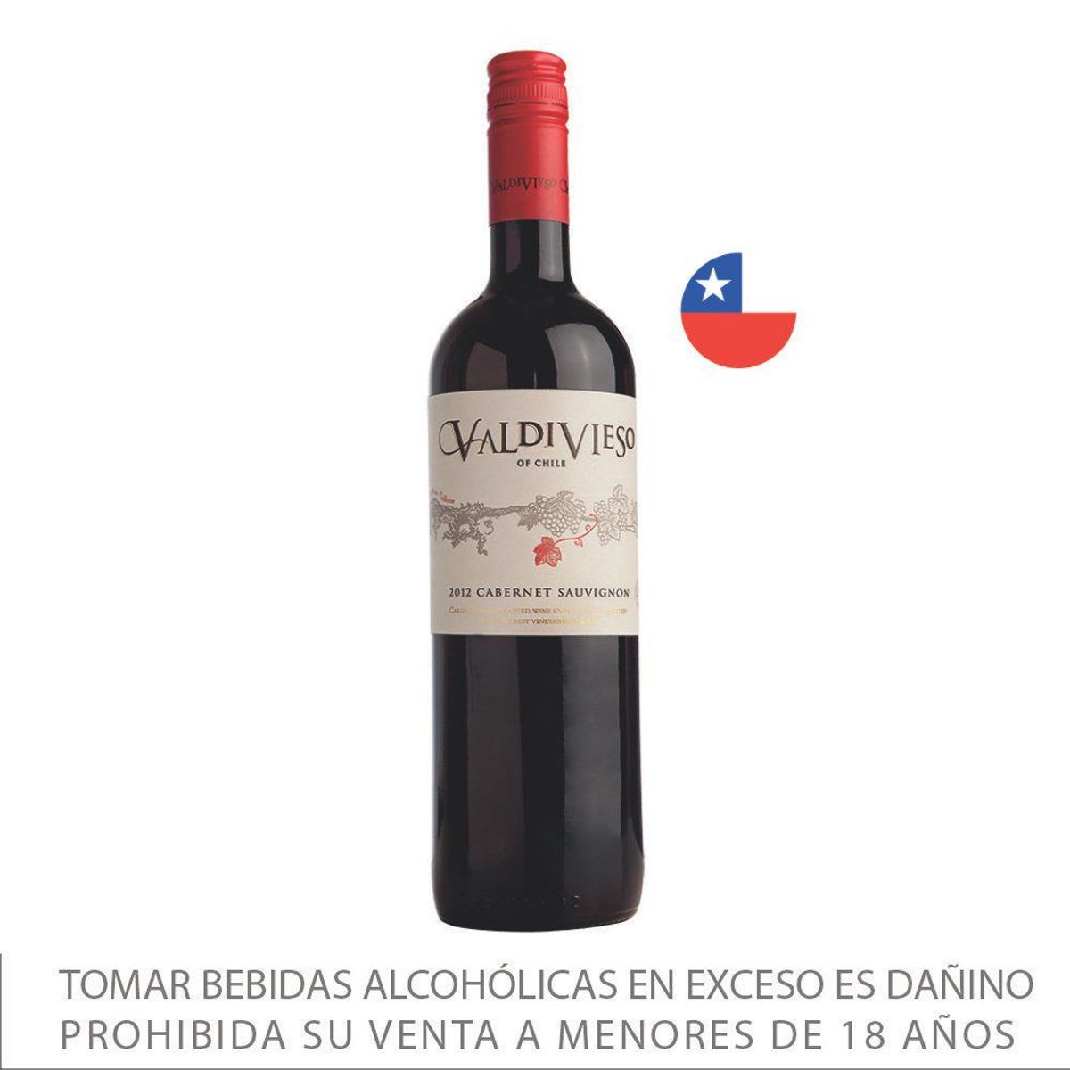 VALDIVIESO - Vino Tinto Valdivieso Cabernet Sauvignon Botella 750 mL