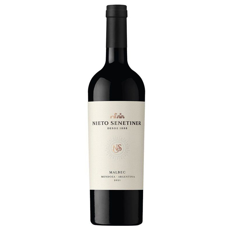 NIETO SENETINER - Vino Tinto Seco Estate Malbec Nieto Senetiner 13.5° Botella 750 mL