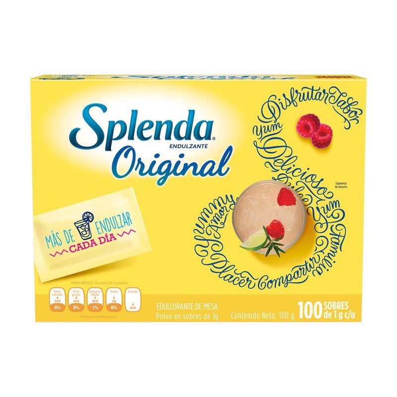 SPLENDA - Edulcorante Splenda Caja 100 Sobres