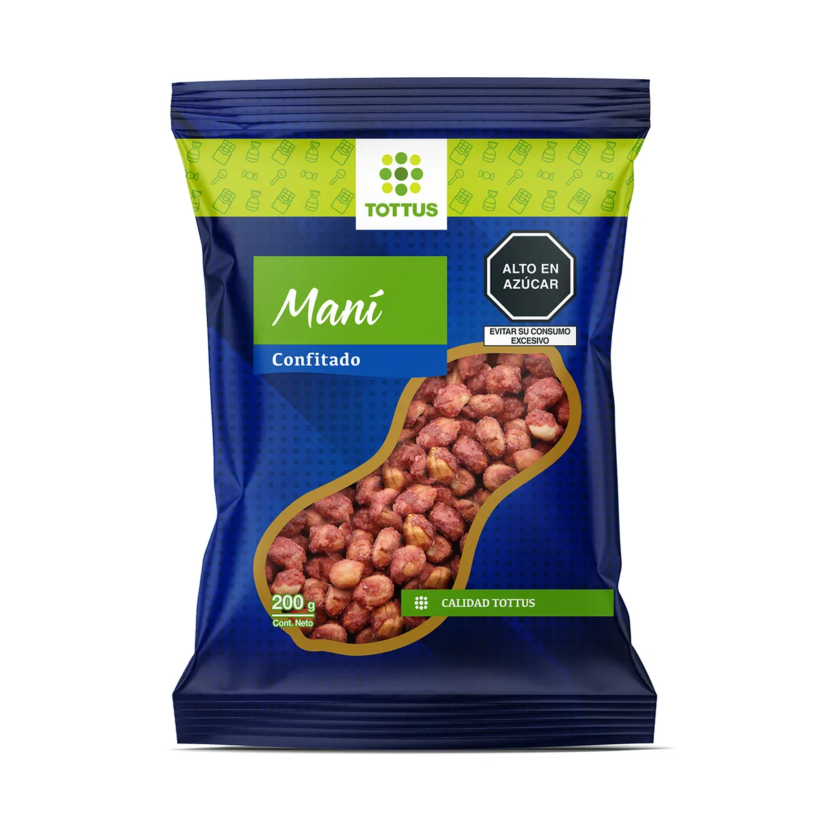 TOTTUS - Maní Confitado Tottus Bolsa 200 g