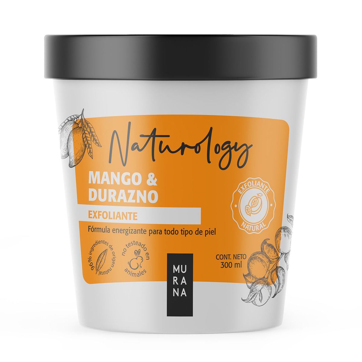 MURANA - Exfoliante Corporal Murana Mango y Durazno Envase 300 mL