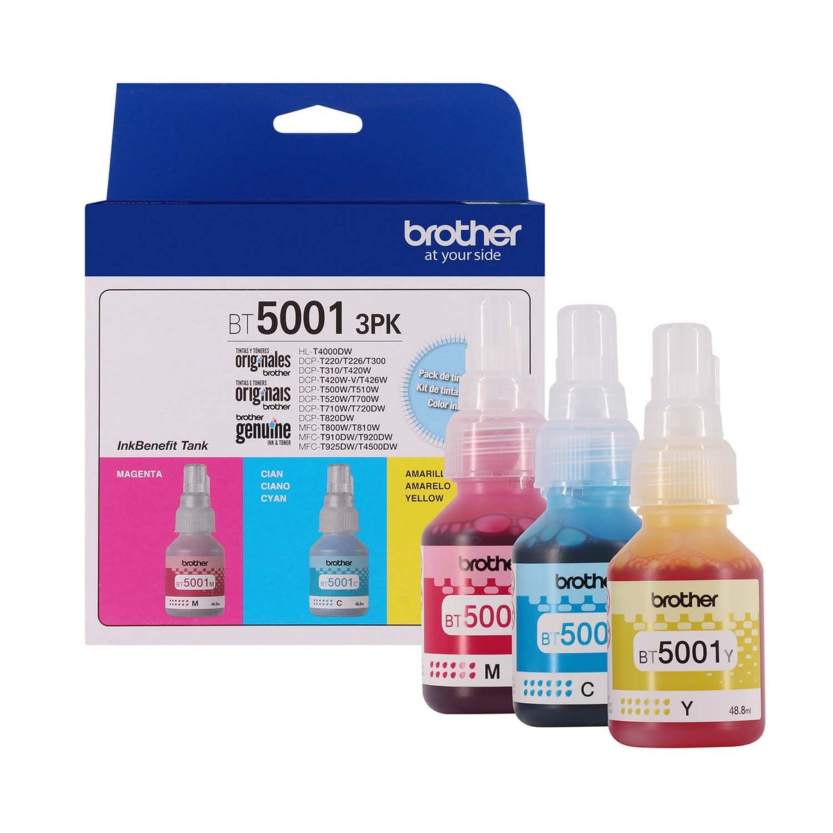 BROTHER - Pack de Tinta Brother Bt5001 3Pk
