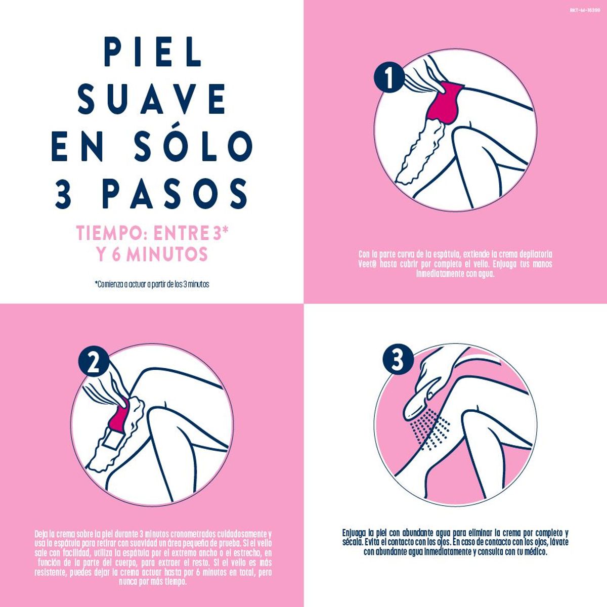 VEET - Crema Depilatoria Veet Pure Piel Sensible Piernas y Cuerpo Envase 200 mL