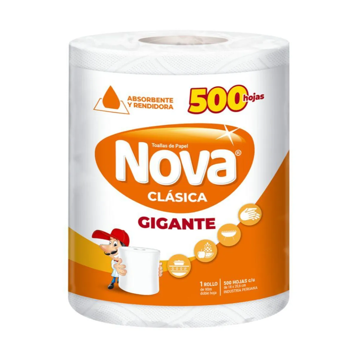 NOVA - Papel Toalla Nova Clásica Gigante Empaque 1 Und
