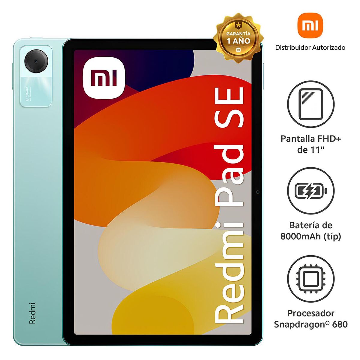 XIAOMI - Tablet Redmi PAD SE 4+128GB Verde Menta