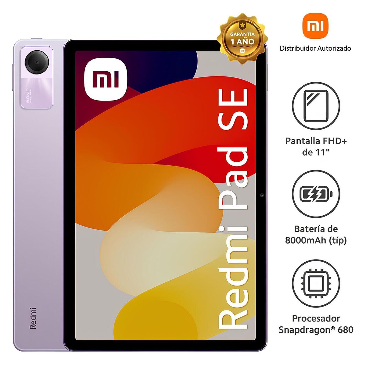XIAOMI - Tablet Redmi PAD SE 4+128GB Lavanda