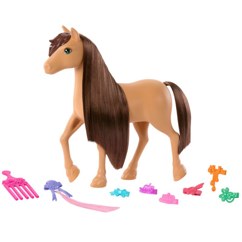 BARBIE - Barbie Pony Peinados Divertidos Sorpresa