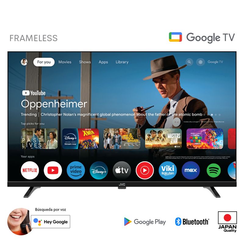 JVC - Televisor JVC LED 32'' HD Google TV Os LT-32KM148
