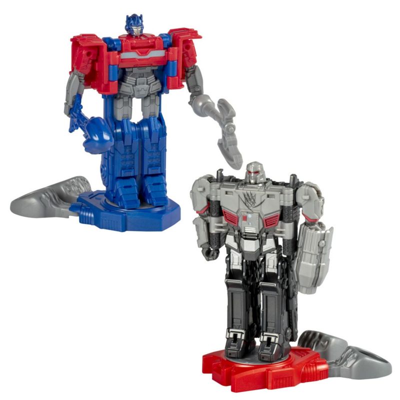 TRANSFORMERS - Figura de Acción Transformers One Robot Battlers Optimus Prime (Orien Pax) y Megatron (D-16)