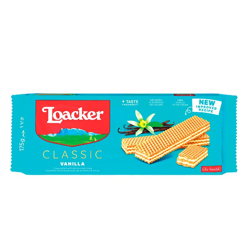 LOACKER - Waffer Clásico Familiar Loacker Vainilla x 175 g
