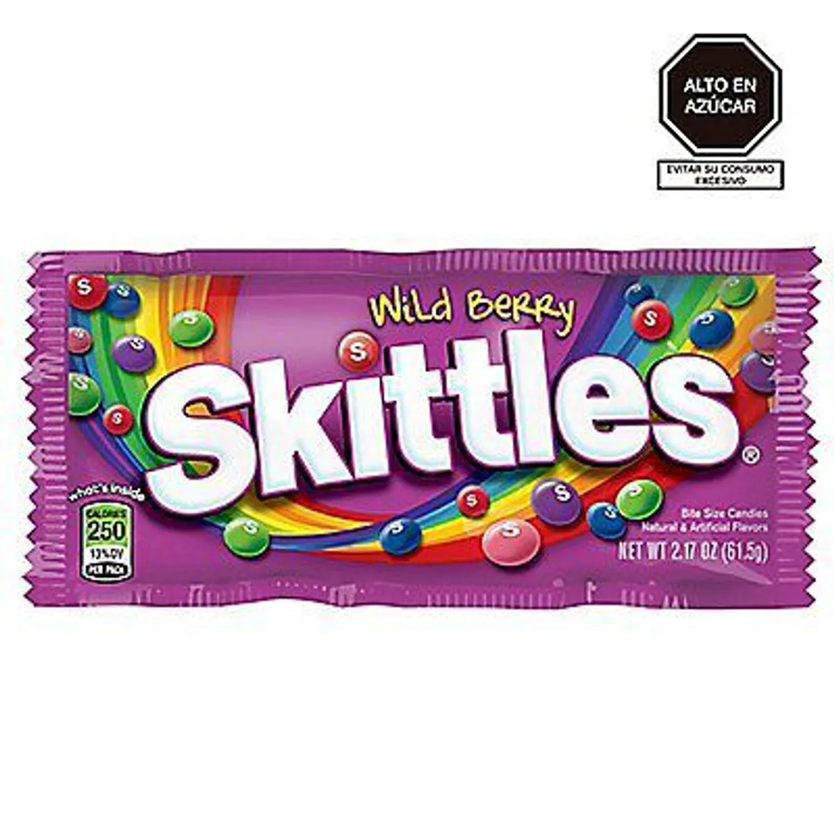 SKITTLES - Caramelos Masticables Skittles Sabor Wild Berry 61.5 g