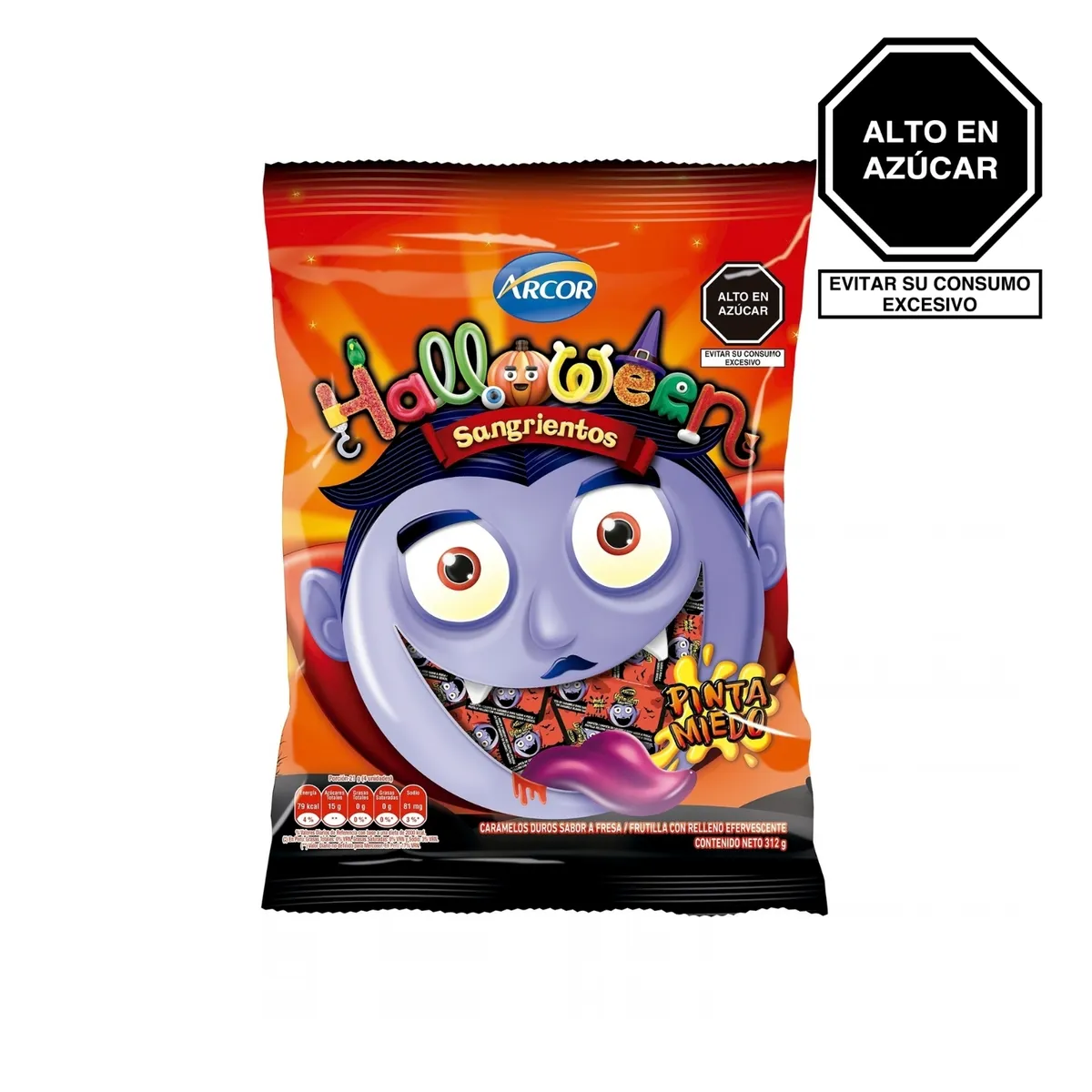 ARCOR - Caramelos Arcor Sangrientos Bolsa 312 g