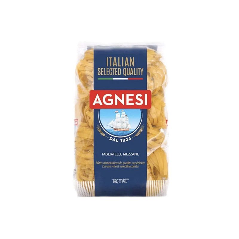 AGNESI - Fideo Tagliatelle Mezzane Agnesi Bolsa 500 g