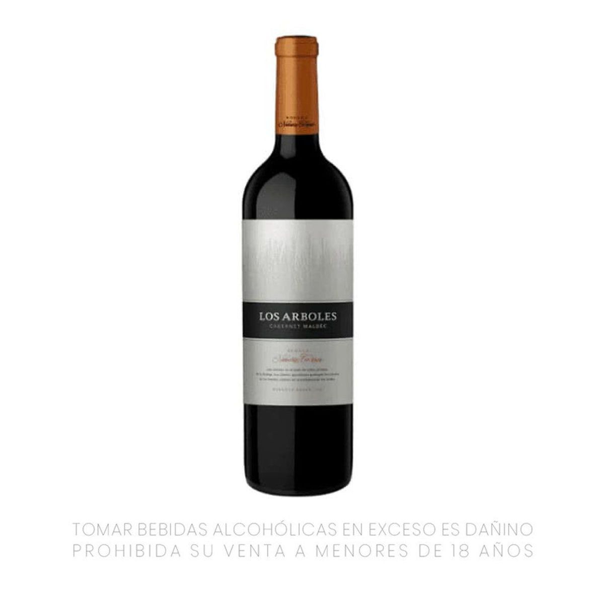 NAVARRO CORREAS - Vino Tinto Navarro Correas Los Árboles Malbec Botella 750 mL