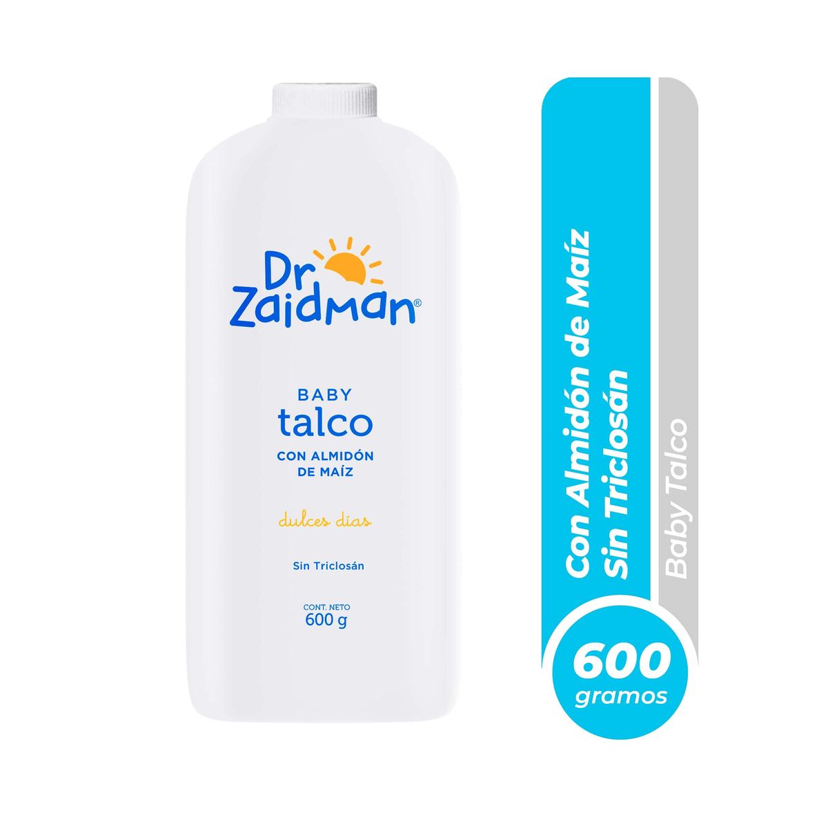 DR ZAIDMAN - Talco para Bebé Dr. Zaidman Envase 600 g