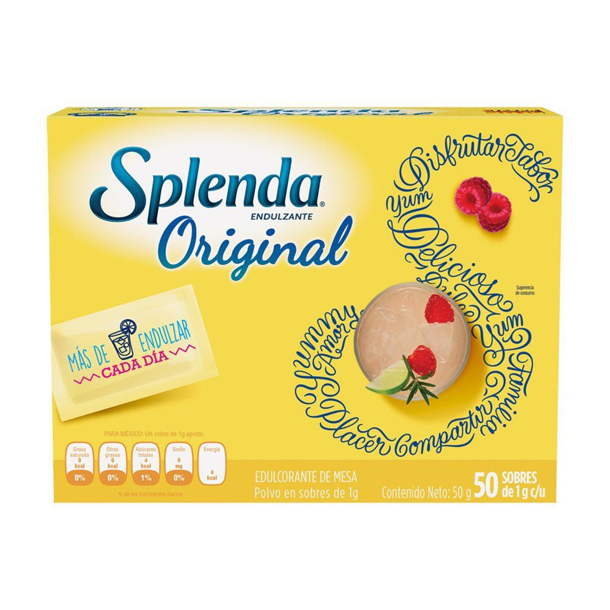 SPLENDA - Endulzante Splenda Sobres Caja 50 Sobres