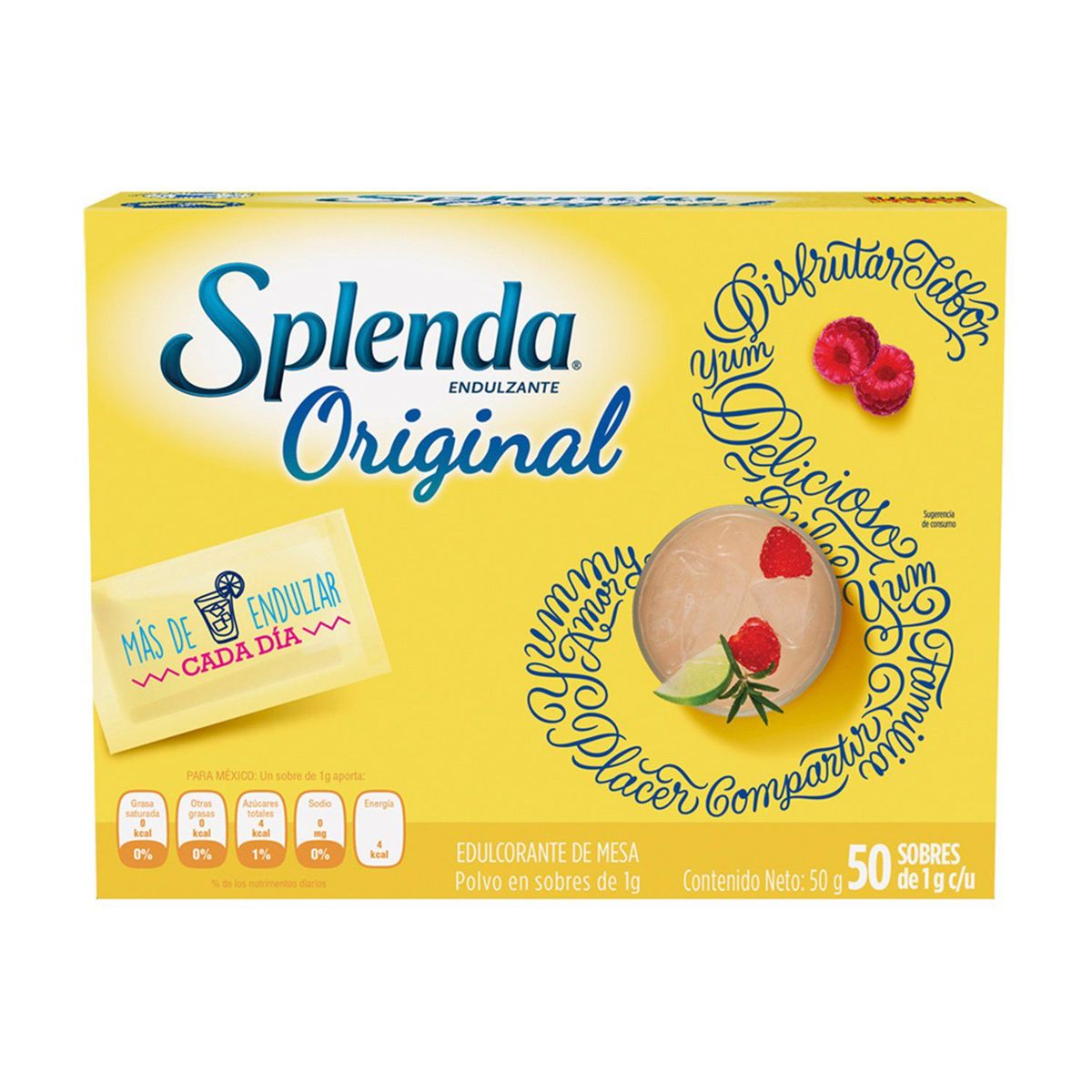 SPLENDA - Endulzante Splenda Sobres Caja 50 Sobres