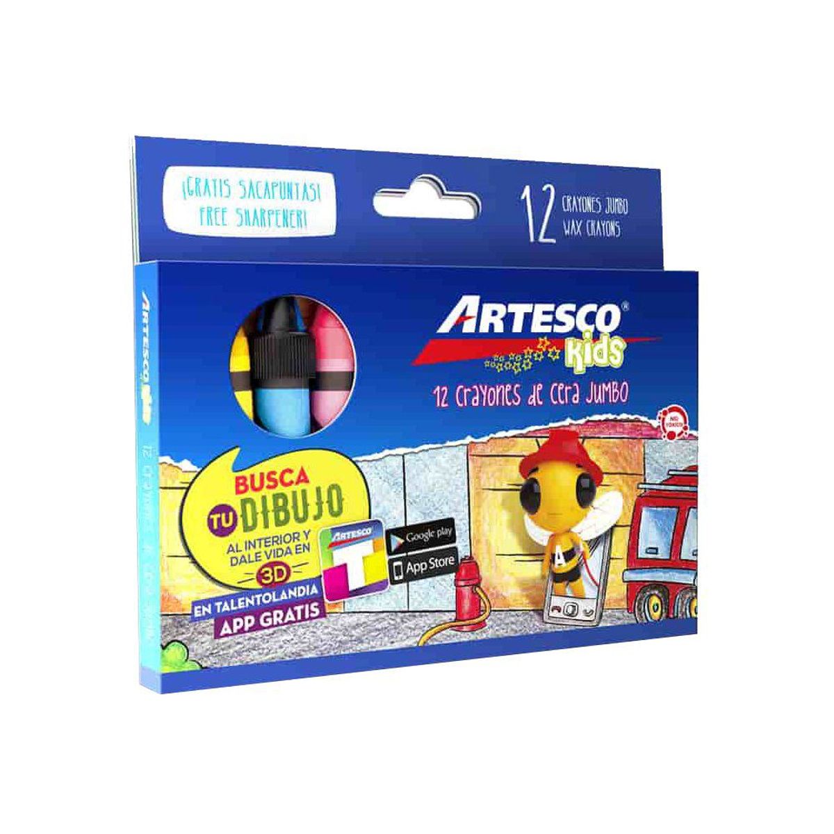 ARTESCO - Crayones Artesco Jumbo Empaque 12 Und