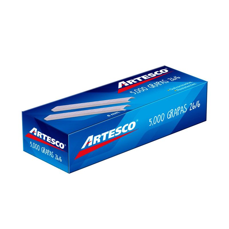 ARTESCO - Grapas 26/6 Caja X 5000