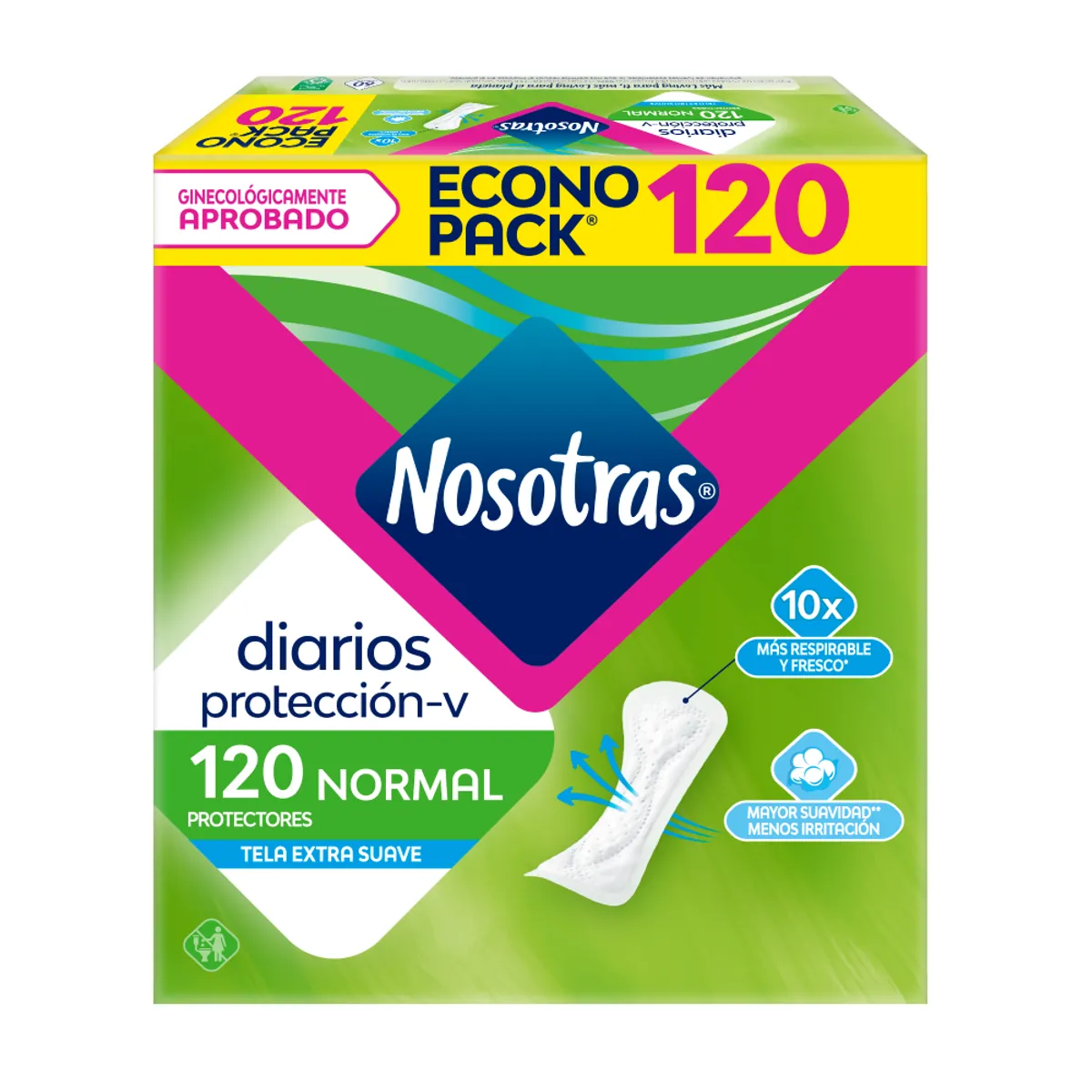 NOSOTRAS - Protectores Diarios Nosotras Normal Empaque 120 Und
