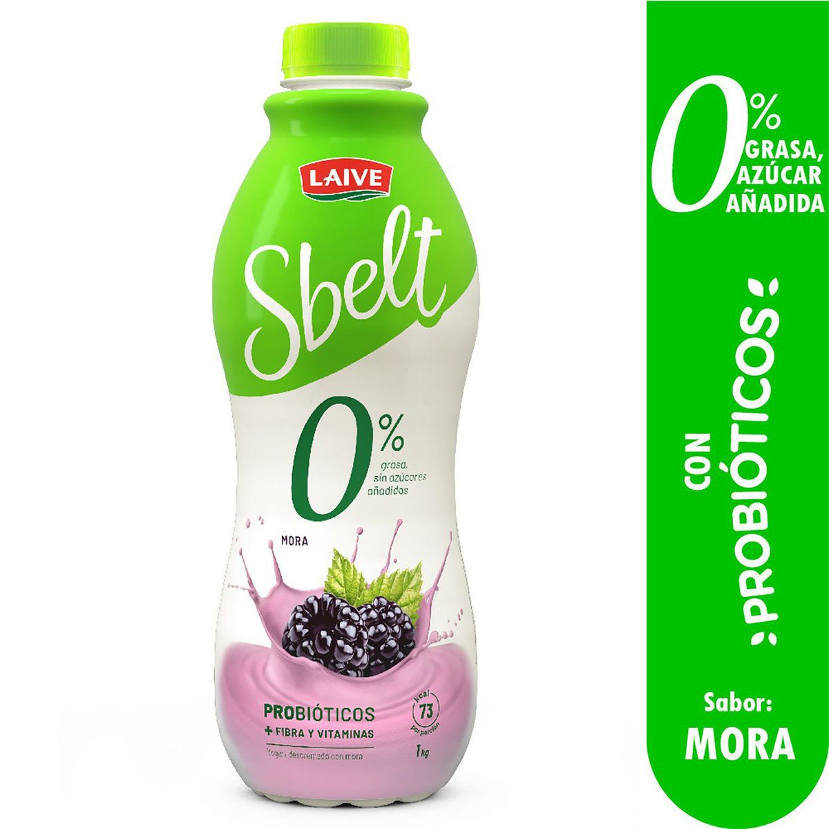 LAIVE - Yogurt Laive Sbelt Mora Botella 1 Kg