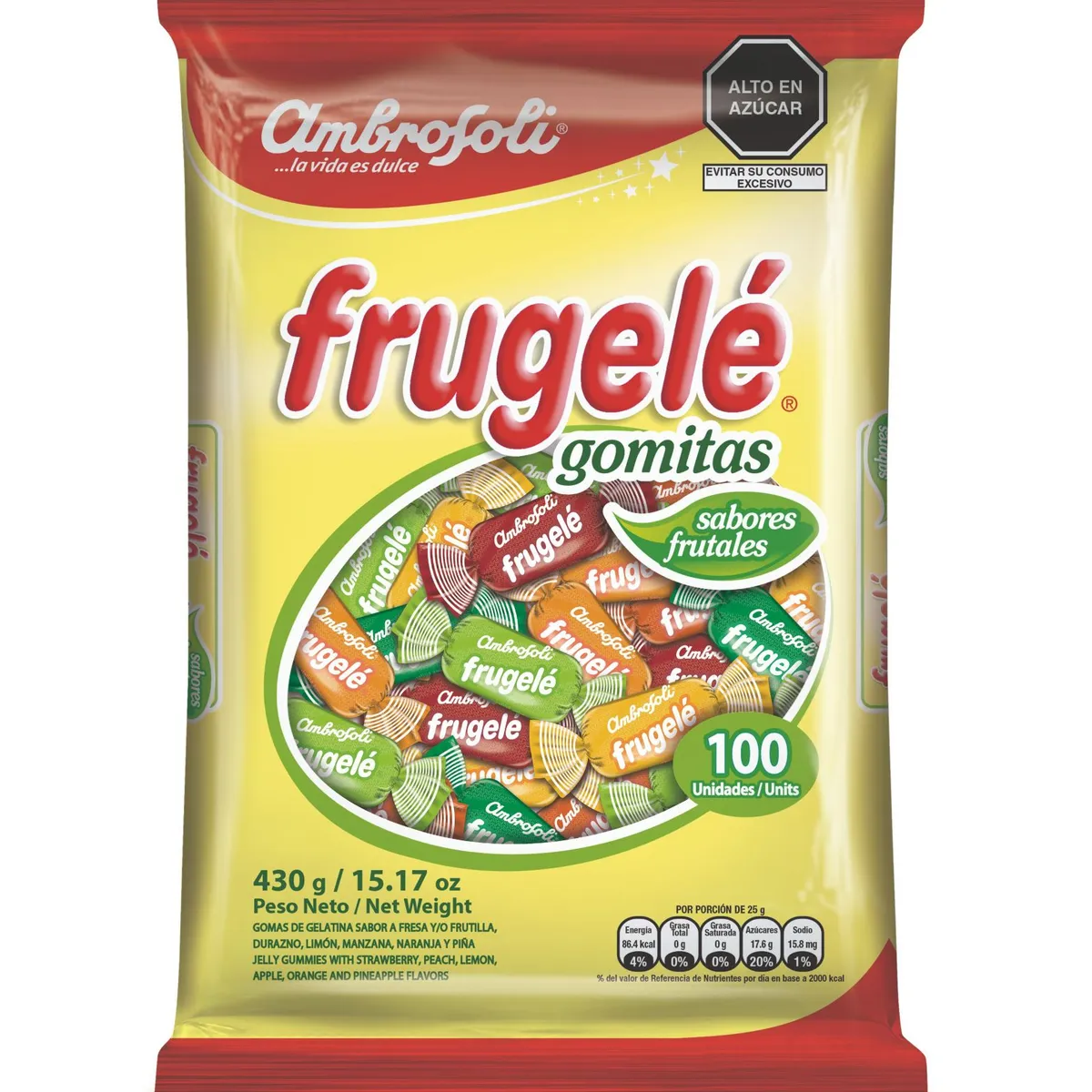 AMBROSOLI - Gomitas Ambrosoli Frugelé Frutas Bolsa 430 g
