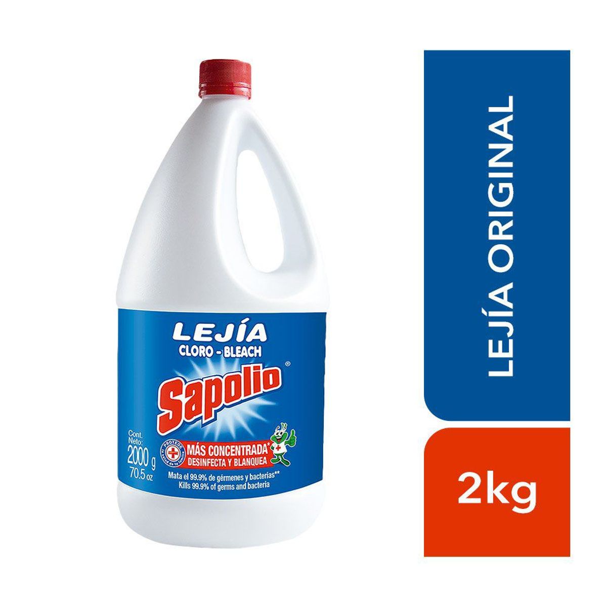 SAPOLIO - Lejía Sapolio Tradicional Botella 2 L