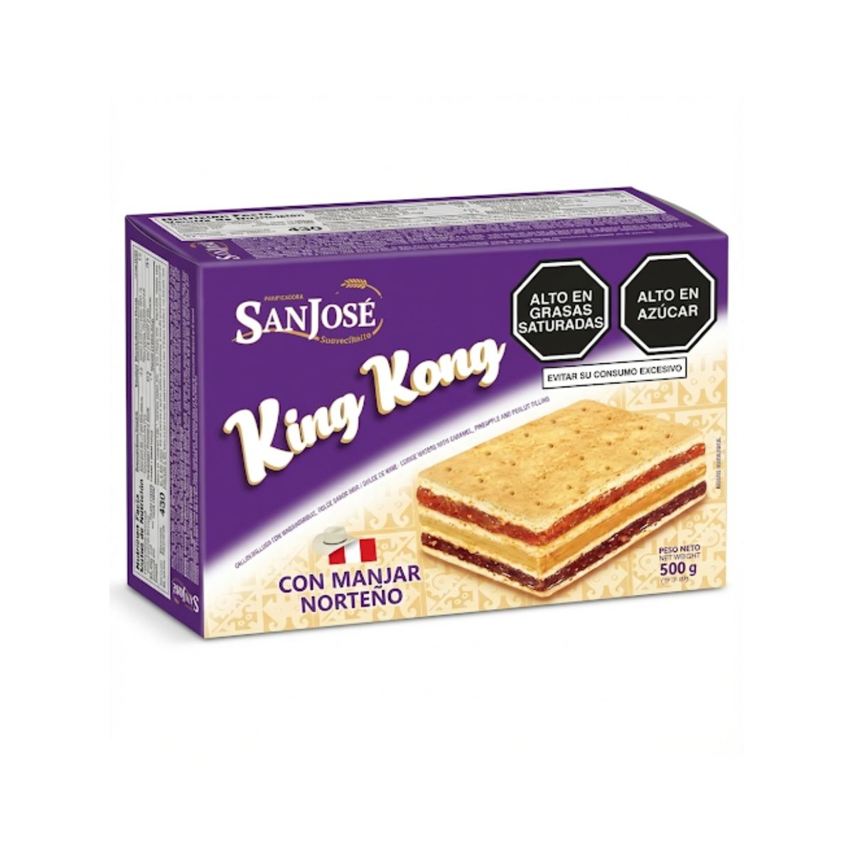 SAN JOSE - King Kong San José 3 Sabores Caja 500 g