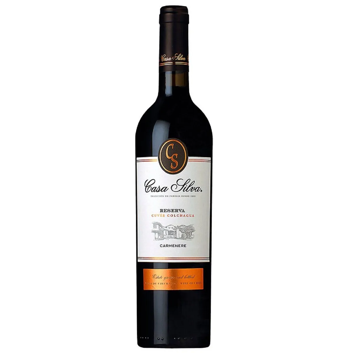 CASA SILVA - Vino Tinto Casa Silva Reserva Limitada Carmenere Botella 750 mL