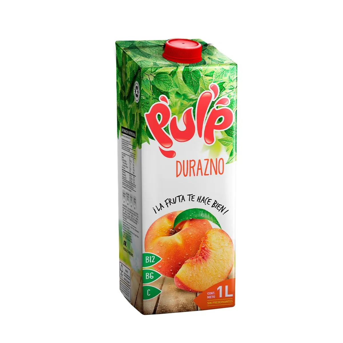 PULP - Bebida Pulp Sabor Durazno Botella 1 L
