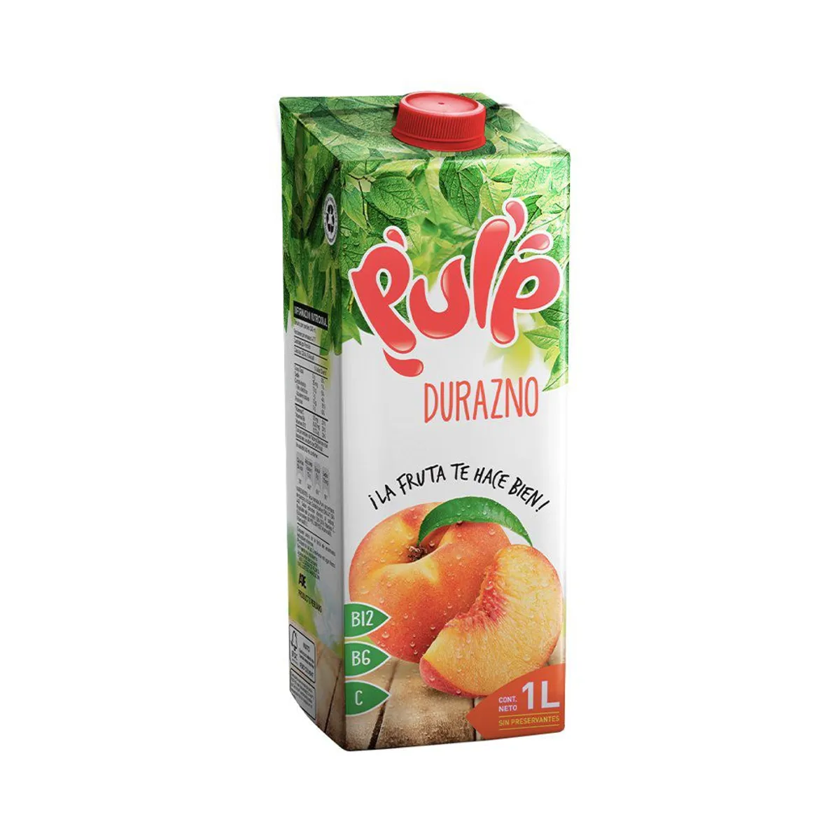 PULP - Bebida Pulp Sabor Durazno Botella 1 L