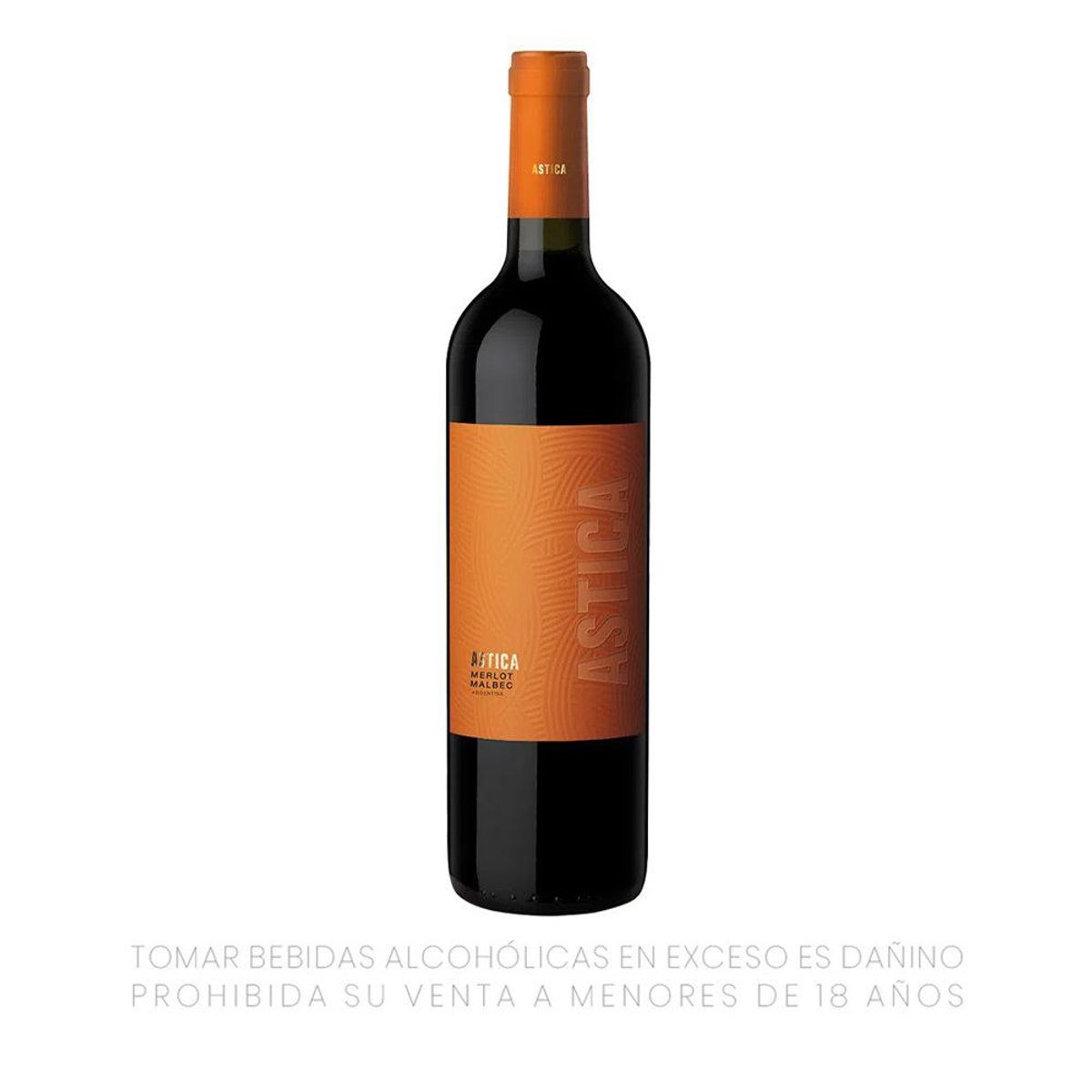 ASTICA - Vino Tinto Astica Merlot Malbec Botella 750 mL