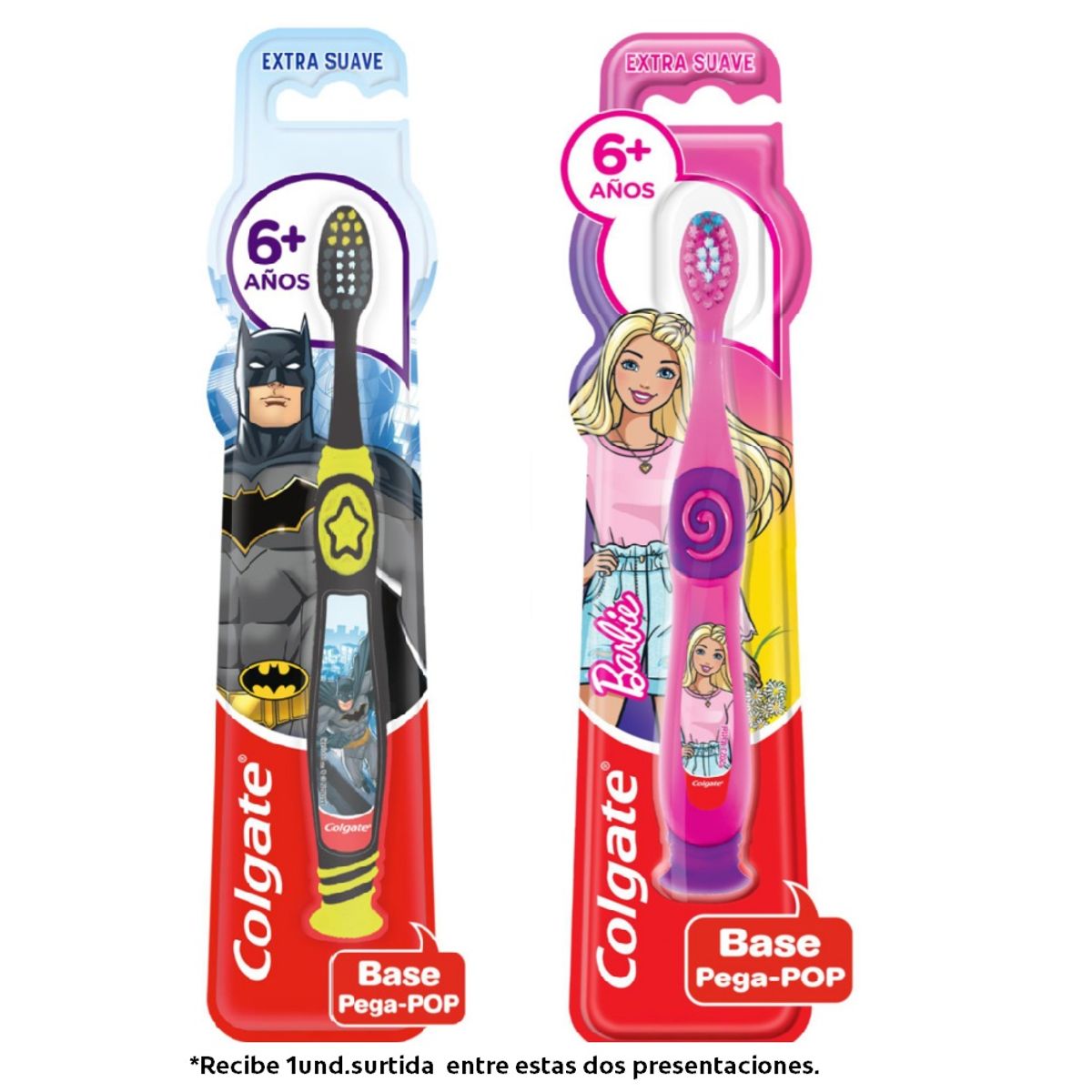 COLGATE - Cepillo De Dientes Colgate Smiles Batman/Barbie 5+años