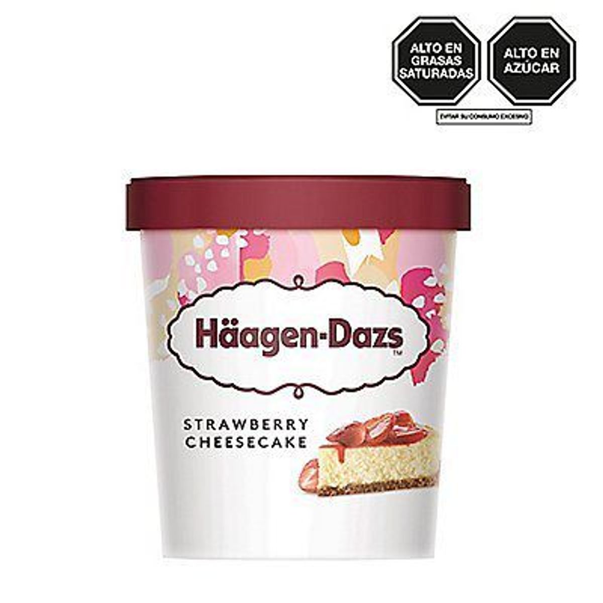 HAAGEN DAZS - Helado Haagen Dazs Cheescake de Fresa Pote 473 mL
