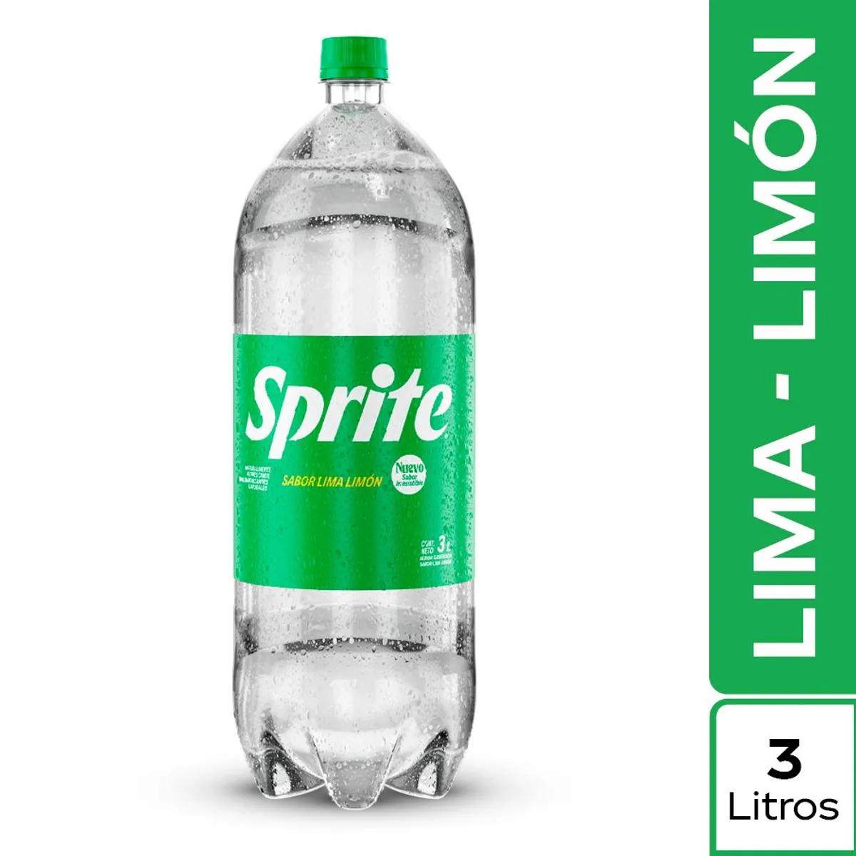 SPRITE - Gaseosa Sprite Lima Limón Botella 3 L