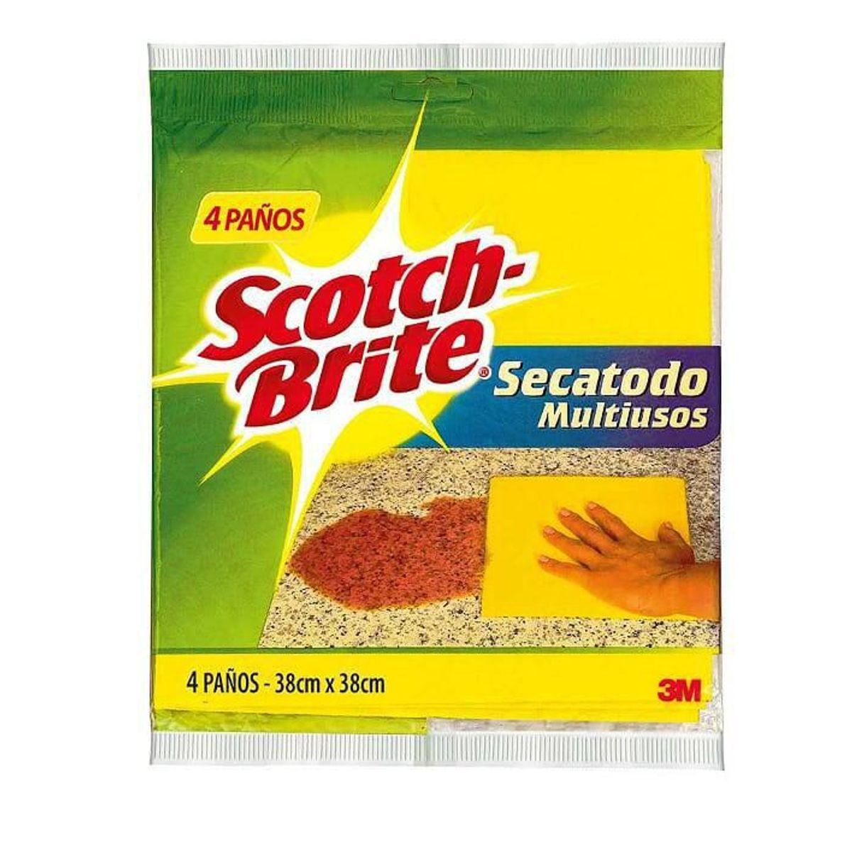 SCOTCH BRITE - Paños Secatodo Scotch Brite Multiuso Empaque 4 Und
