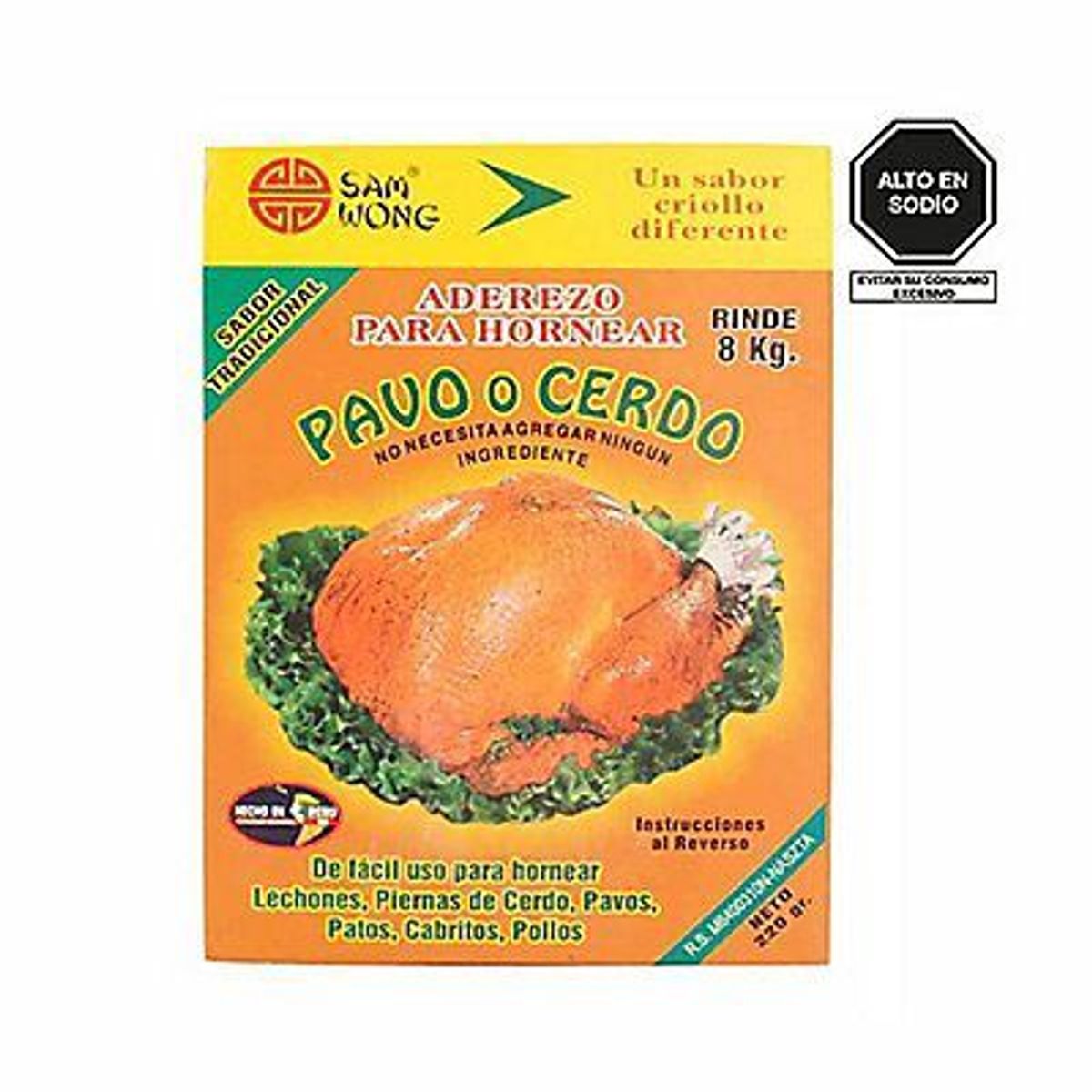 SAM WONG - Aderezo para Hornear Sam Wong Caja 220 g