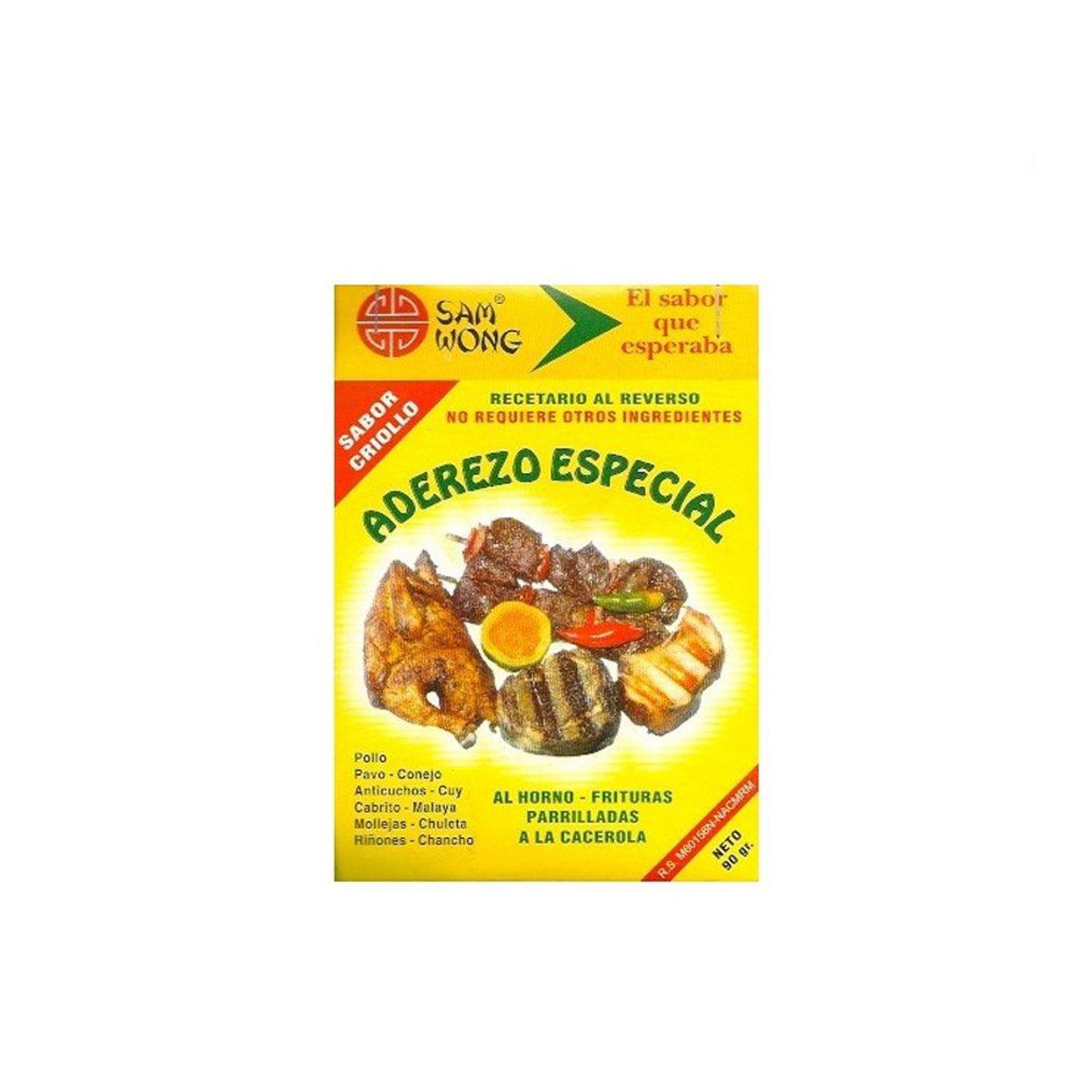 SAM WONG - Aderezo Especial Parrillero Sam Wong Caja 400 g